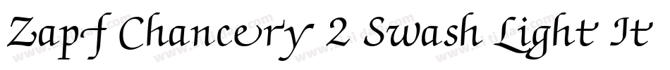 Zapf Chancery 2 Swash Light Italic字体转换